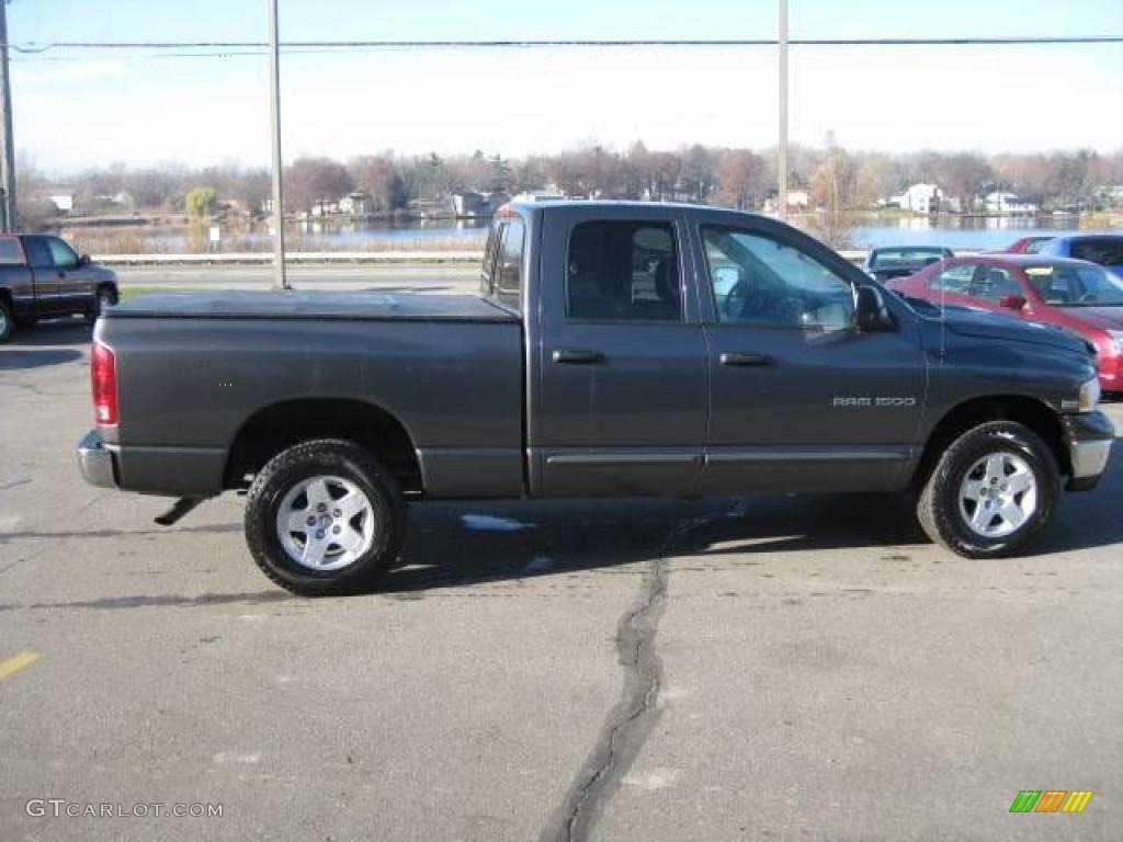 2003 Ram 1500 Laramie Quad Cab 4x4 - Graphite Metallic / Dark Slate Gray photo #7