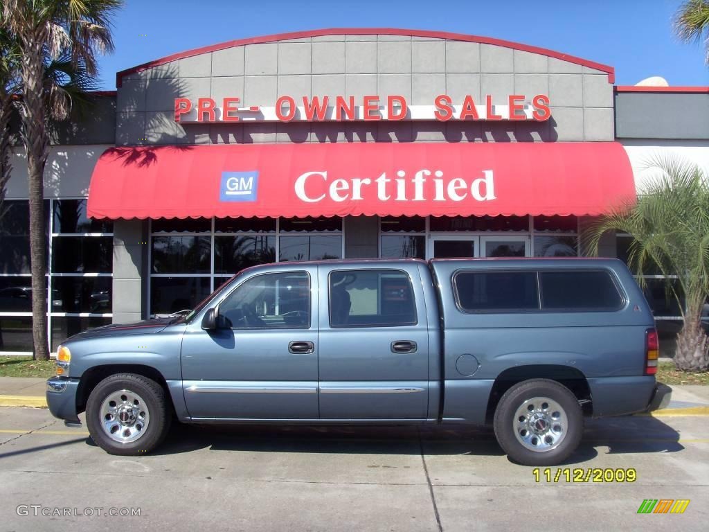 2006 Sierra 1500 SL Crew Cab - Stealth Gray Metallic / Dark Pewter photo #1