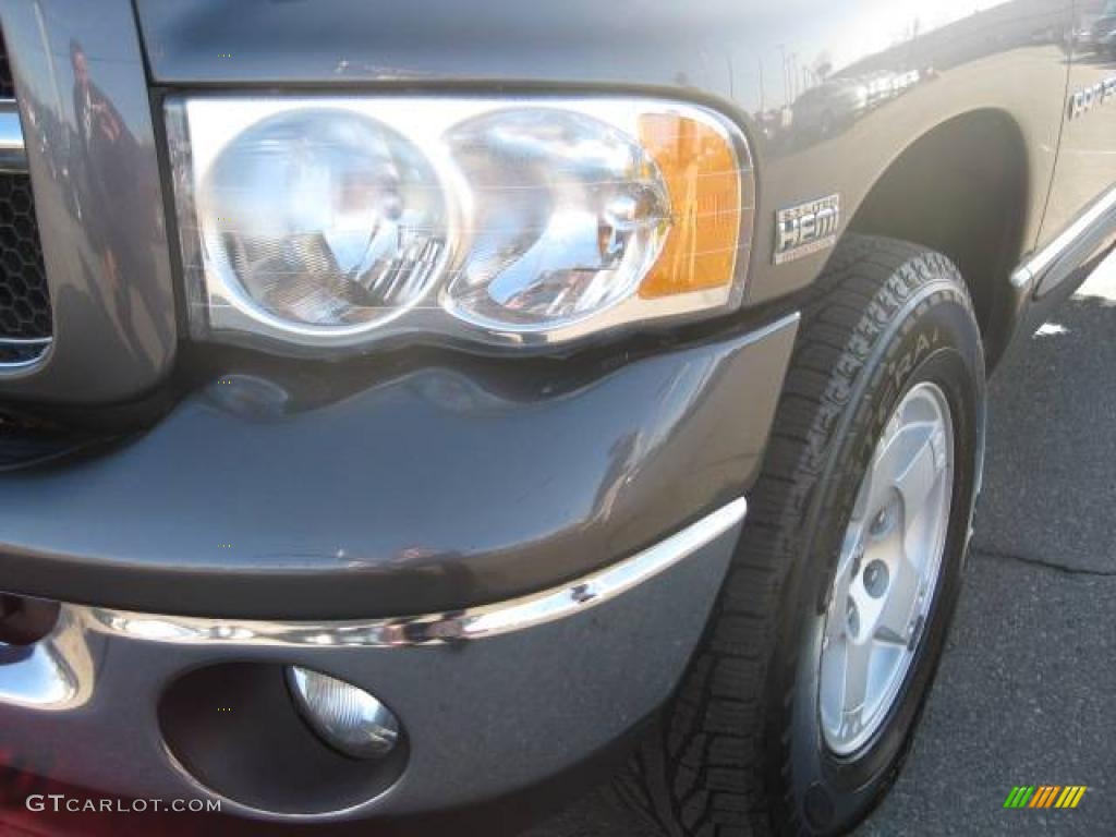 2003 Ram 1500 Laramie Quad Cab 4x4 - Graphite Metallic / Dark Slate Gray photo #23