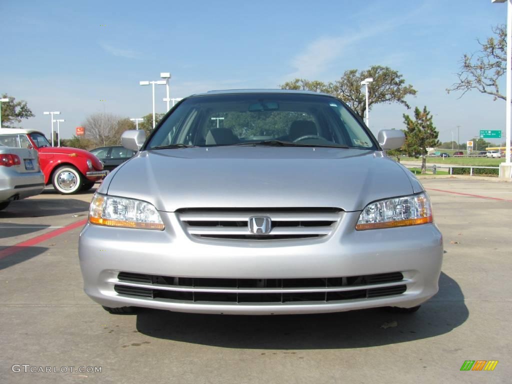 2002 Accord EX Sedan - Satin Silver Metallic / Quartz Gray photo #8