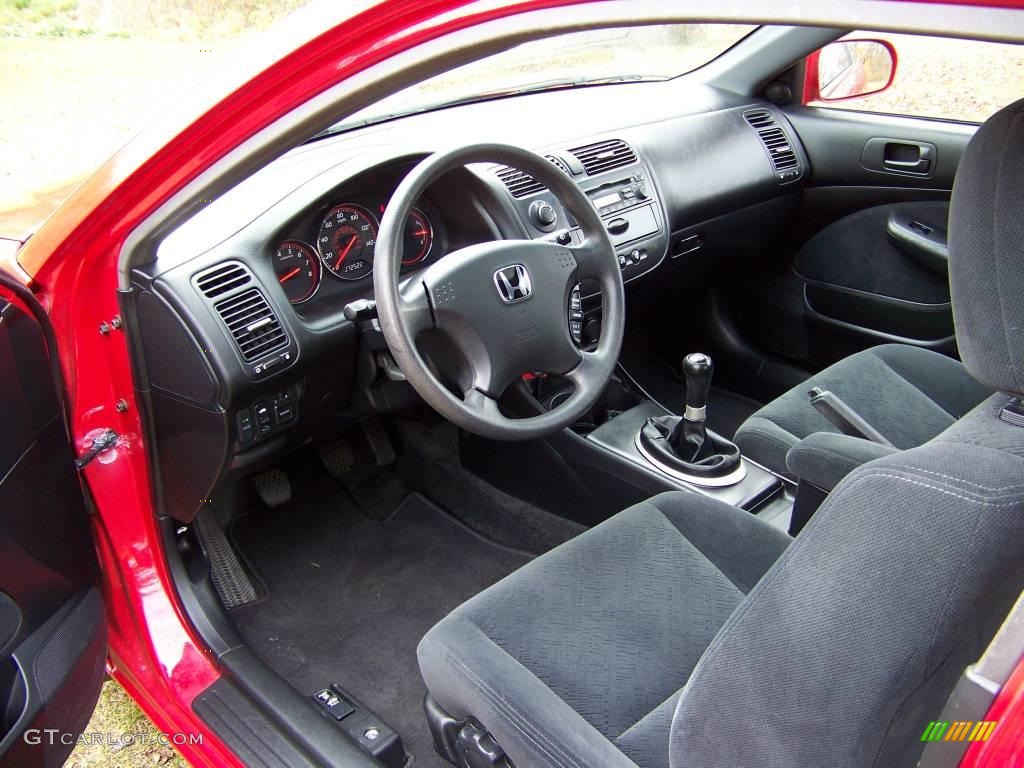 2003 Civic EX Coupe - Rallye Red / Black photo #4