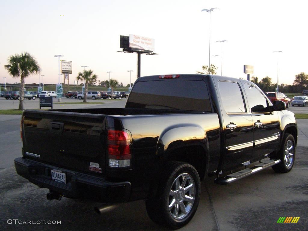 2008 Sierra 1500 Denali Crew Cab - Onyx Black / Ebony photo #3