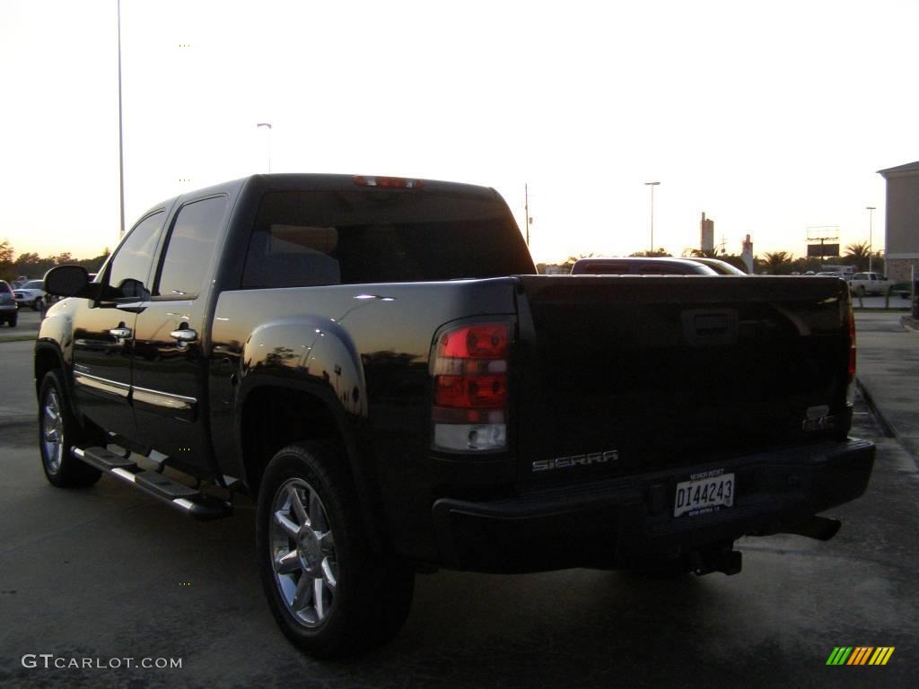 2008 Sierra 1500 Denali Crew Cab - Onyx Black / Ebony photo #5