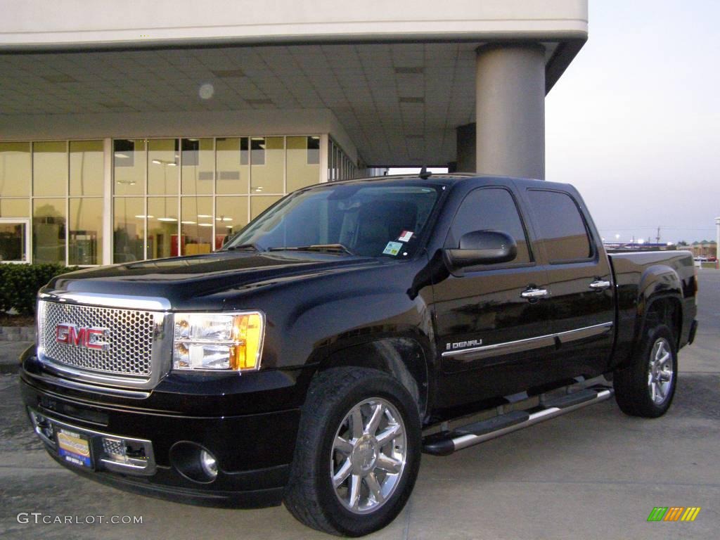 2008 Sierra 1500 Denali Crew Cab - Onyx Black / Ebony photo #7