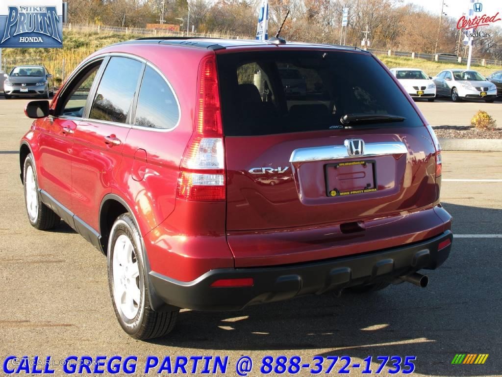 2008 CR-V EX-L 4WD - Tango Red Pearl / Gray photo #2