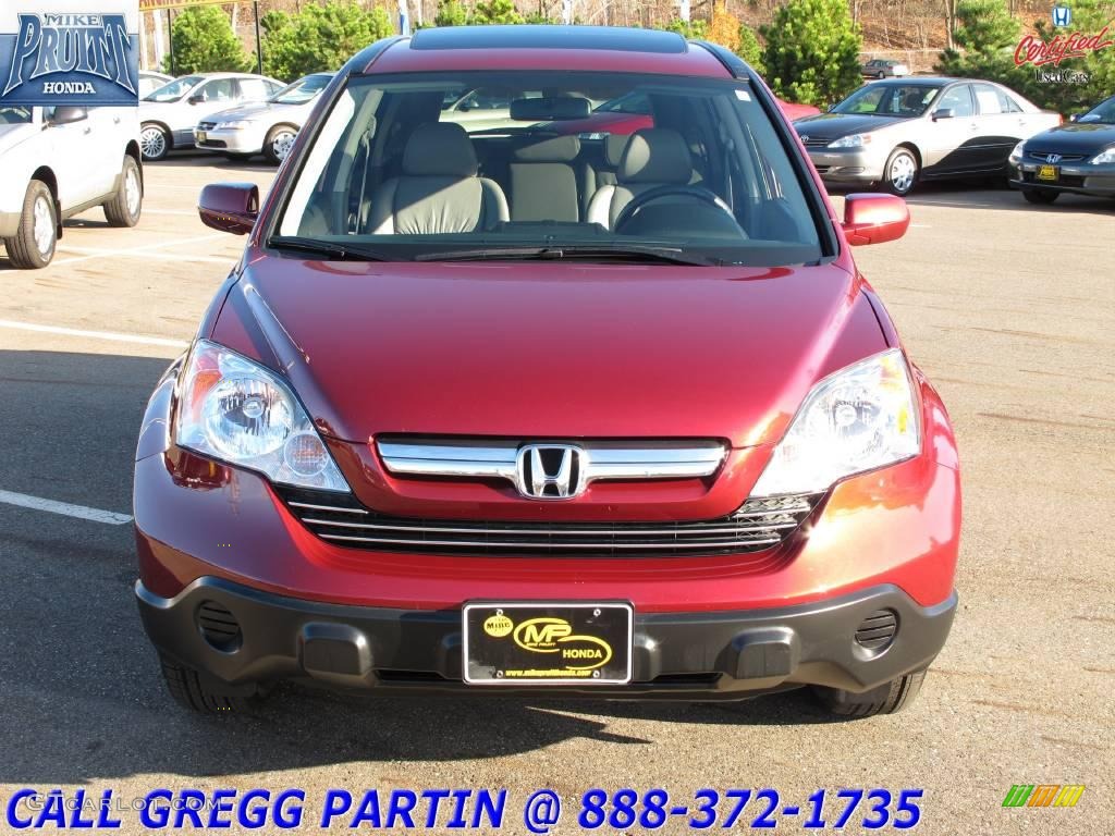 2008 CR-V EX-L 4WD - Tango Red Pearl / Gray photo #4