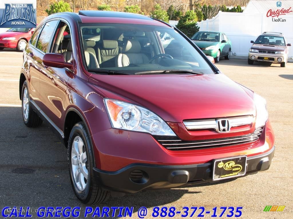 2008 CR-V EX-L 4WD - Tango Red Pearl / Gray photo #5