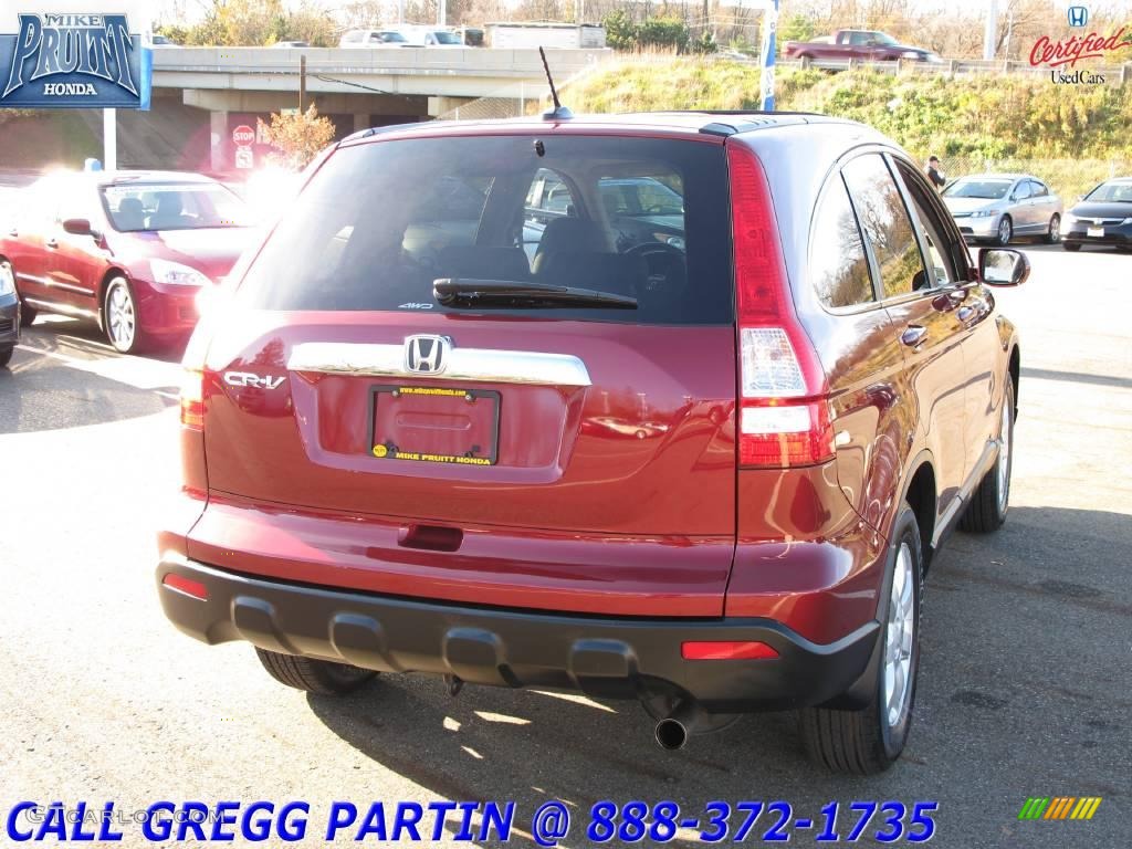 2008 CR-V EX-L 4WD - Tango Red Pearl / Gray photo #7