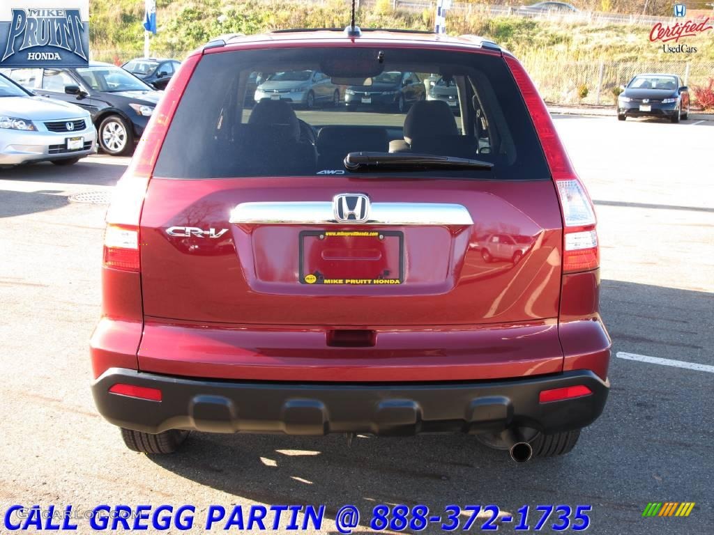 2008 CR-V EX-L 4WD - Tango Red Pearl / Gray photo #8