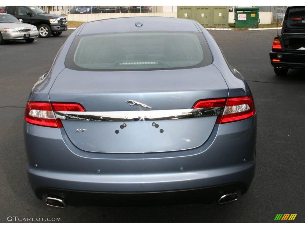 2009 XF Luxury - Azure Blue Metallic / Dove/Charcoal photo #7