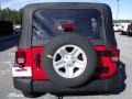 2010 Flame Red Jeep Wrangler Unlimited Sport 4x4  photo #7