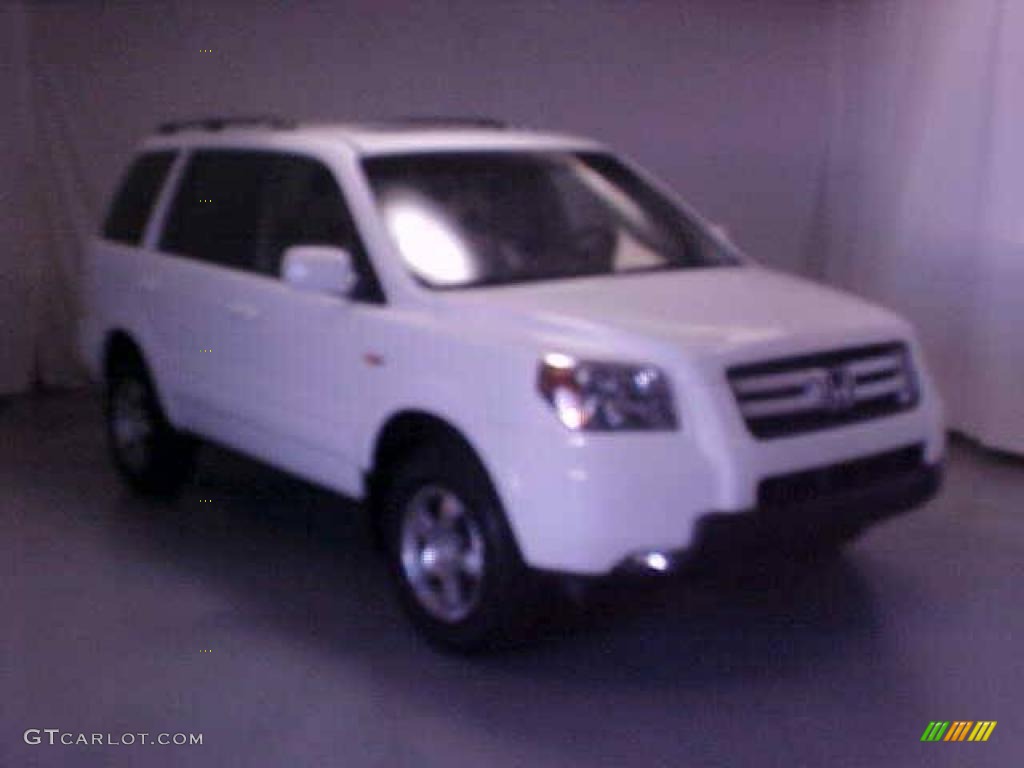 2007 Pilot EX-L 4WD - Taffeta White / Saddle photo #3