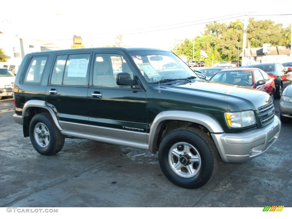 2000 Trooper LS 4x4 - Dragon Green / Beige photo #5