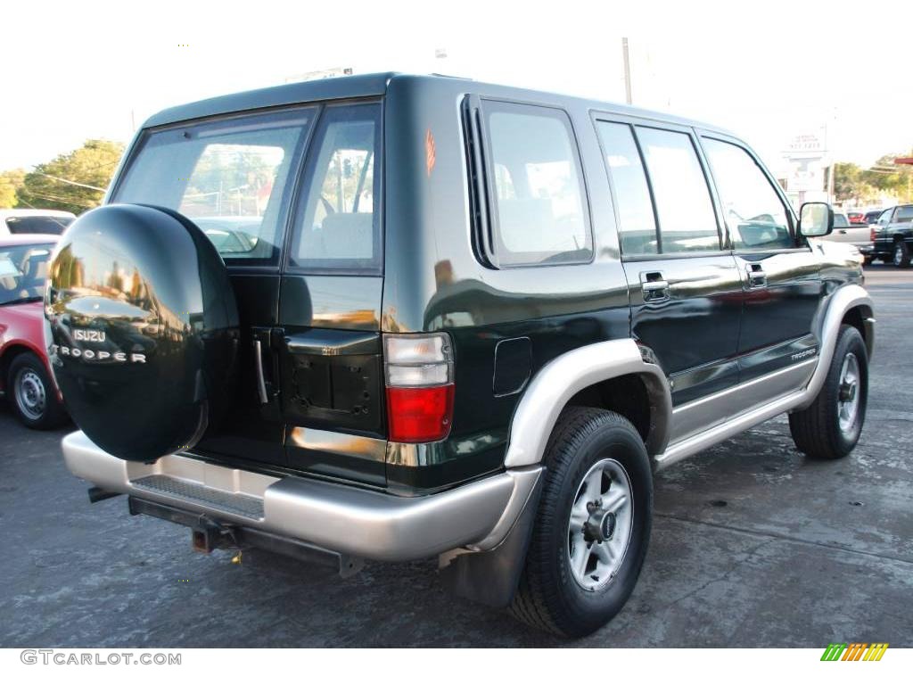 2000 Trooper LS 4x4 - Dragon Green / Beige photo #7