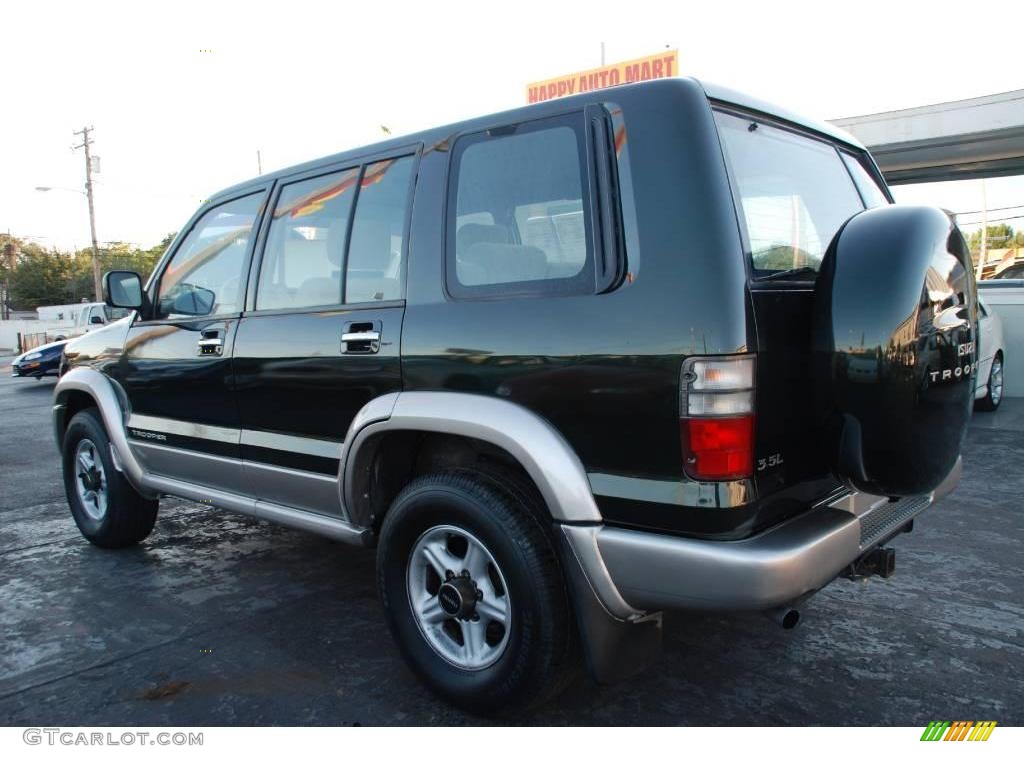 2000 Trooper LS 4x4 - Dragon Green / Beige photo #9