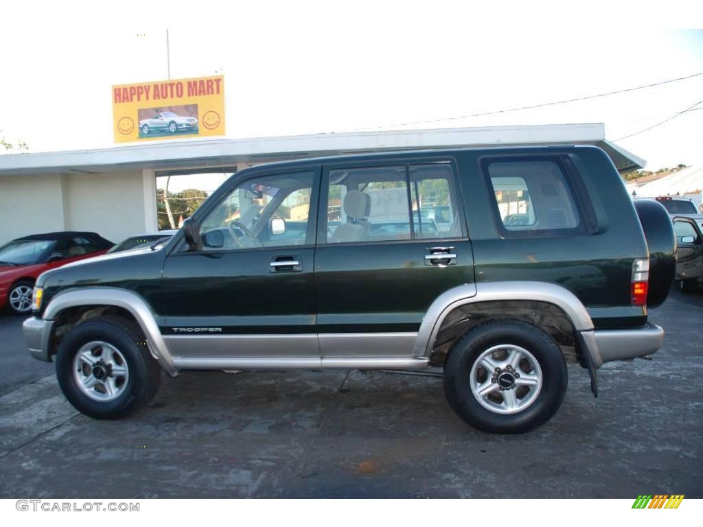 2000 Trooper LS 4x4 - Dragon Green / Beige photo #10