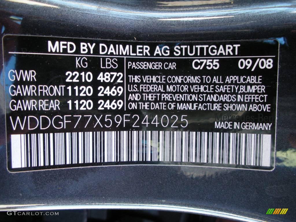 2009 C 63 AMG - Steel Grey Metallic / Black AMG Premium Leather photo #27