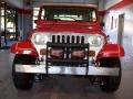 1989 Bright Red Jeep Wrangler Laredo 4x4  photo #2