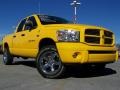 2007 Detonator Yellow Dodge Ram 1500 Sport Quad Cab 4x4  photo #1