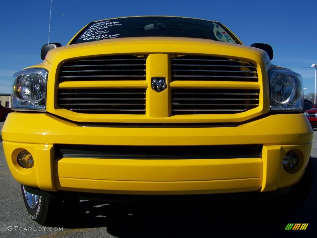 2007 Ram 1500 Sport Quad Cab 4x4 - Detonator Yellow / Medium Slate Gray photo #3