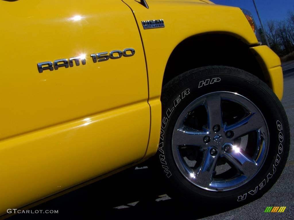 2007 Ram 1500 Sport Quad Cab 4x4 - Detonator Yellow / Medium Slate Gray photo #11