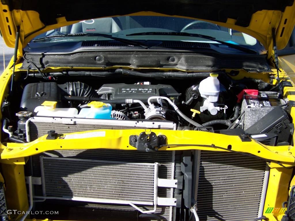 2007 Ram 1500 Sport Quad Cab 4x4 - Detonator Yellow / Medium Slate Gray photo #26