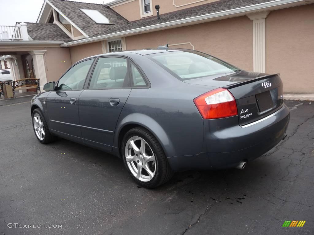 2005 A4 1.8T quattro Sedan - Dolphin Grey Metallic / Platinum photo #4