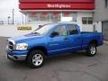 2007 Electric Blue Pearl Dodge Ram 1500 SLT Quad Cab 4x4  photo #1