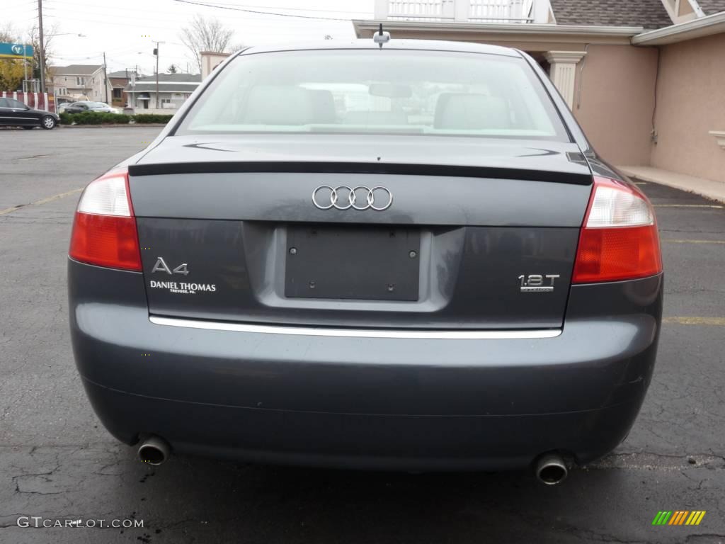 2005 A4 1.8T quattro Sedan - Dolphin Grey Metallic / Platinum photo #12