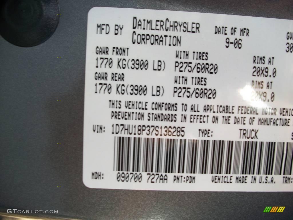 2007 Ram 1500 SLT Quad Cab 4x4 - Mineral Gray Metallic / Medium Slate Gray photo #13