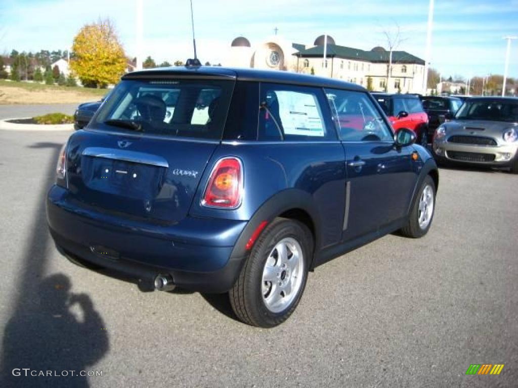 2010 Cooper Hardtop - Horizon Blue Metallic / Grey/Carbon Black photo #5