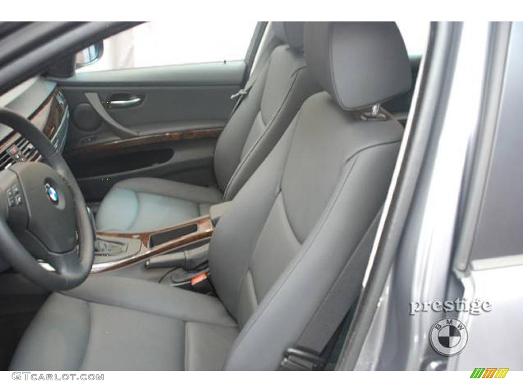 2009 3 Series 328xi Sedan - Space Grey Metallic / Black photo #4