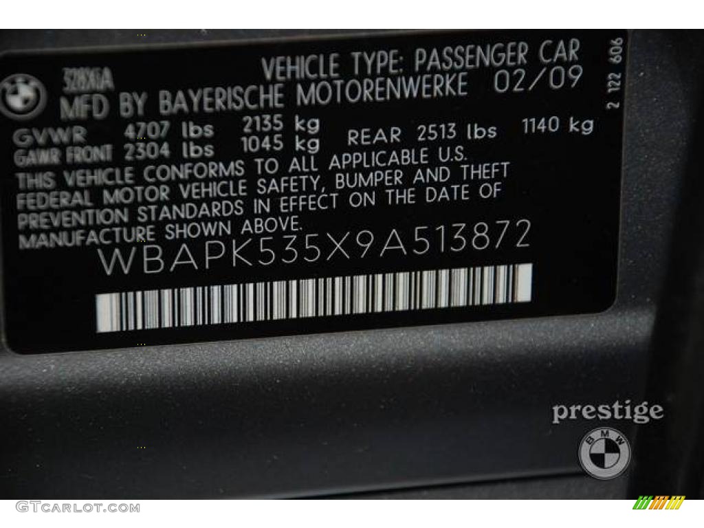 2009 3 Series 328xi Sedan - Space Grey Metallic / Black photo #8
