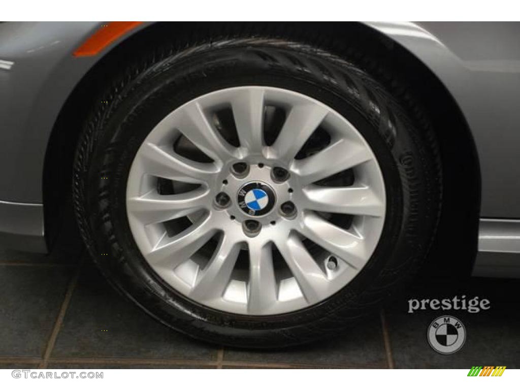 2009 3 Series 328xi Sedan - Space Grey Metallic / Black photo #9