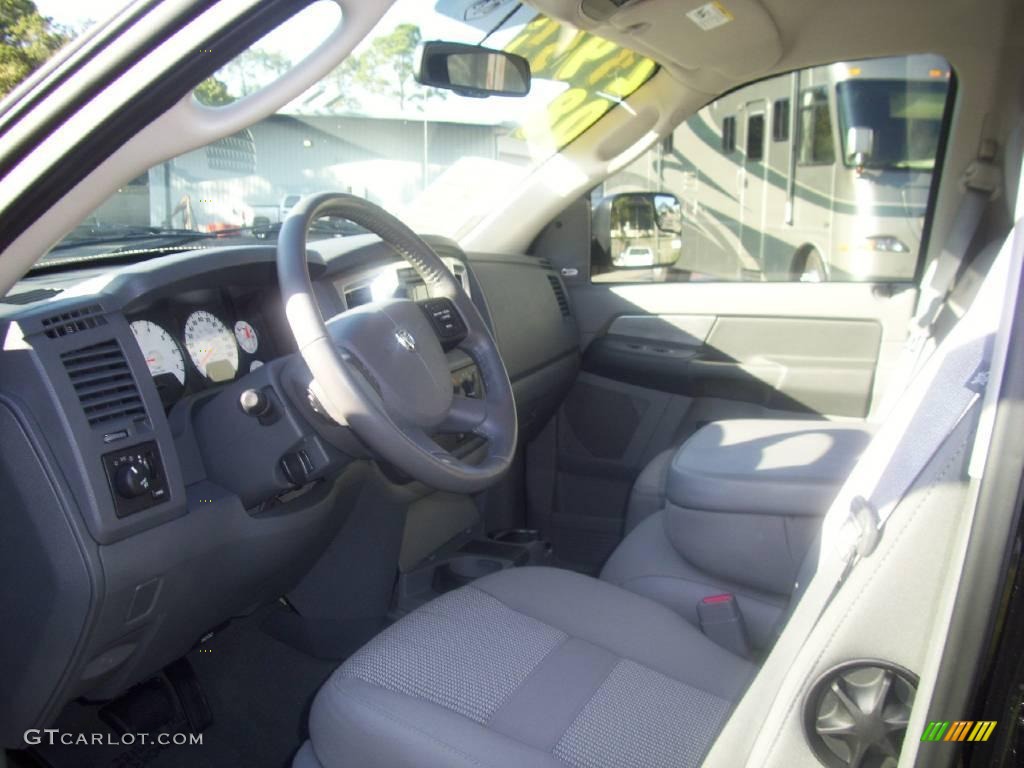 2008 Ram 1500 Big Horn Edition Quad Cab - Brilliant Black Crystal Pearl / Medium Slate Gray photo #5