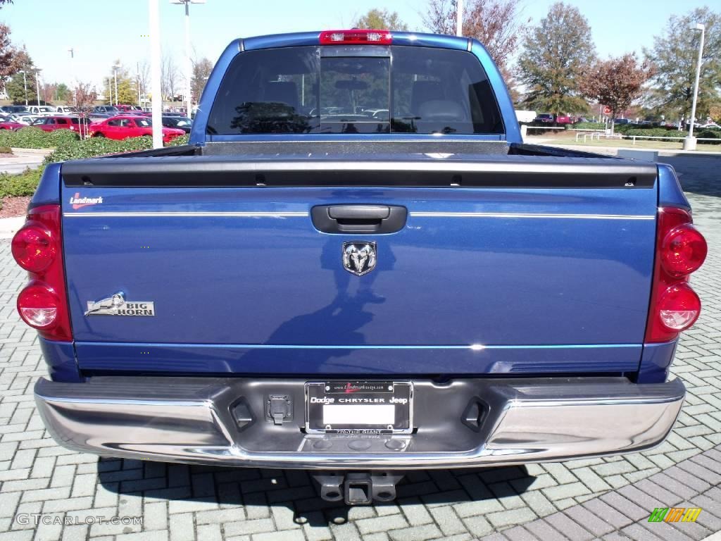 2008 Ram 1500 Big Horn Edition Quad Cab - Patriot Blue Pearl / Medium Slate Gray photo #4