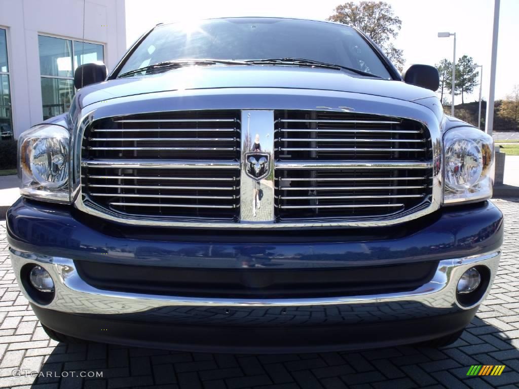 2008 Ram 1500 Big Horn Edition Quad Cab - Patriot Blue Pearl / Medium Slate Gray photo #8