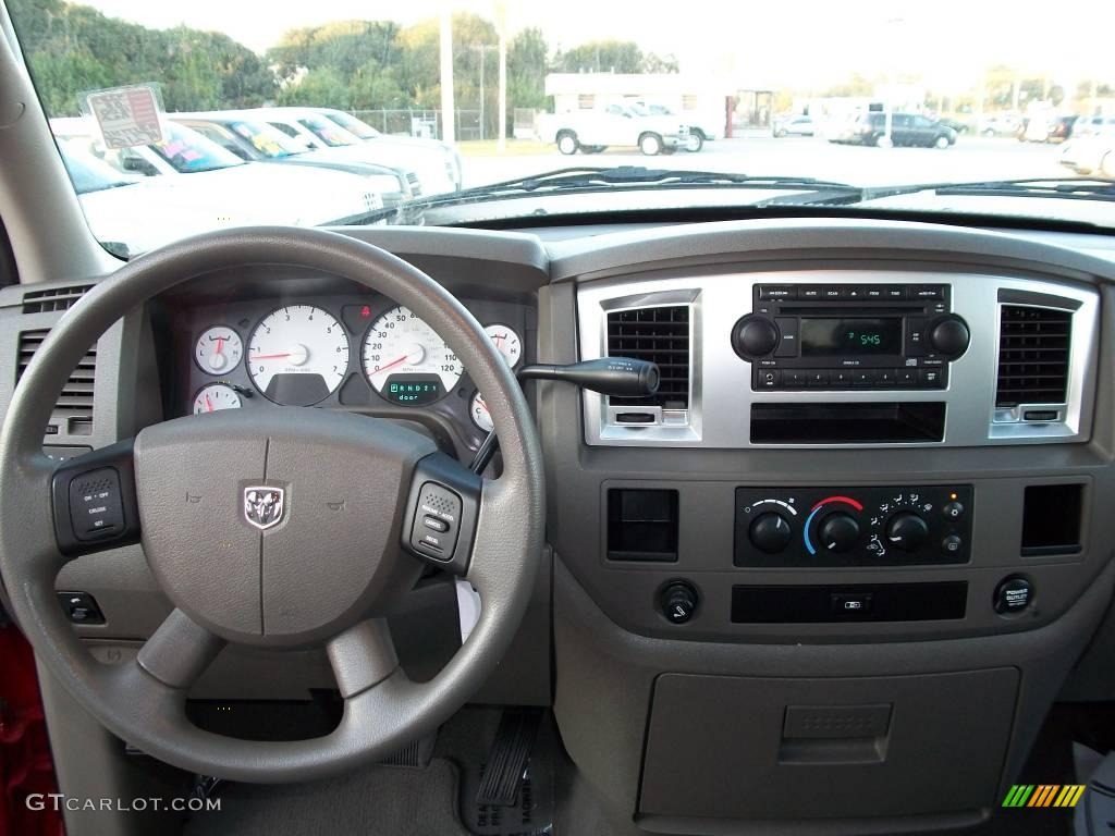 2008 Ram 1500 Lone Star Edition Quad Cab - Flame Red / Khaki photo #11