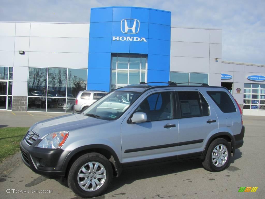 2005 CR-V EX 4WD - Satin Silver Metallic / Black photo #1
