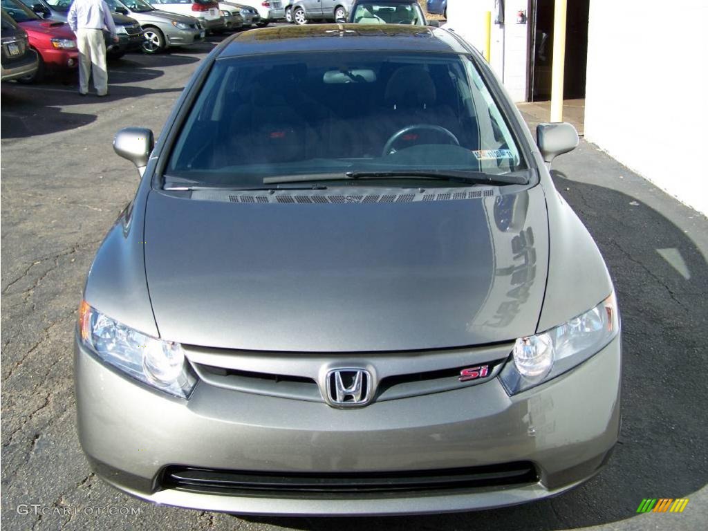 2007 Civic Si Sedan - Galaxy Gray Metallic / Black photo #2