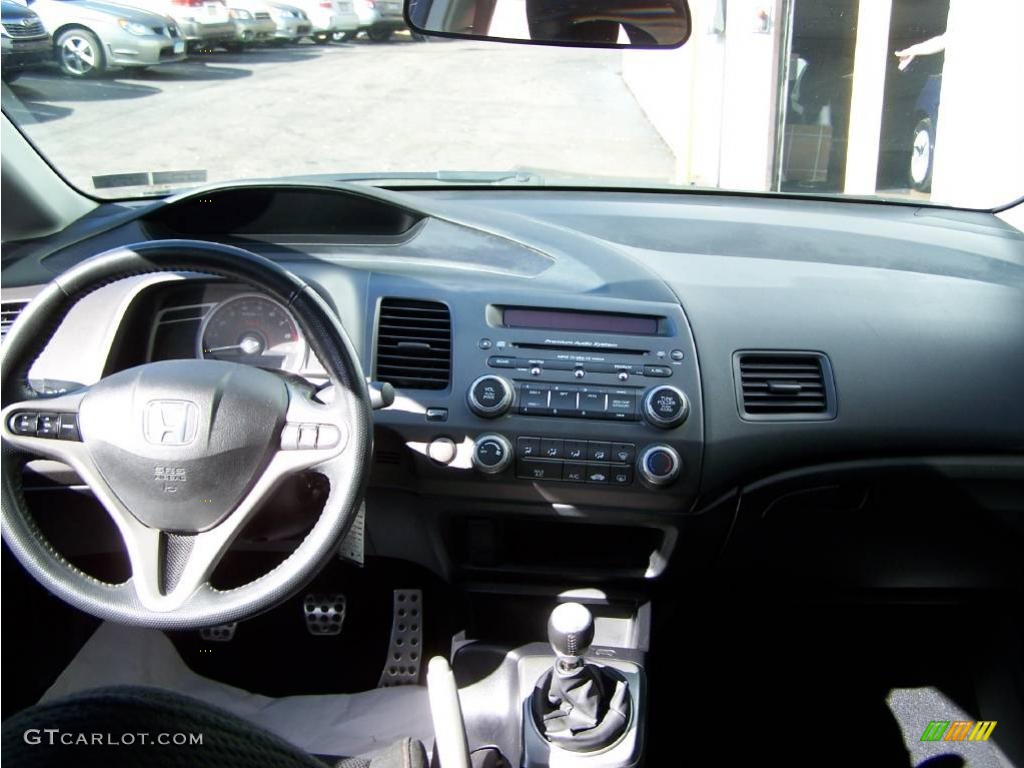 2007 Civic Si Sedan - Galaxy Gray Metallic / Black photo #11