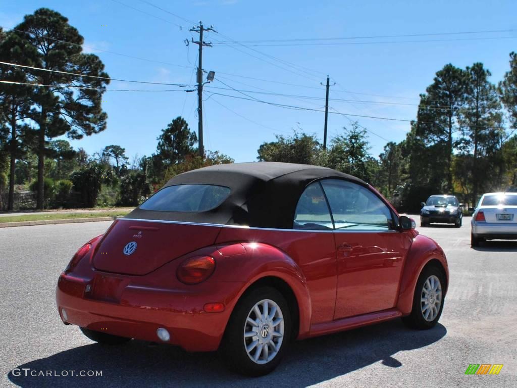2005 New Beetle GLS Convertible - Tornado Red / Cream Beige photo #5