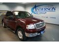 2004 Dark Toreador Red Metallic Ford F150 Lariat SuperCrew 4x4  photo #1