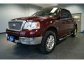 2004 Dark Toreador Red Metallic Ford F150 Lariat SuperCrew 4x4  photo #6