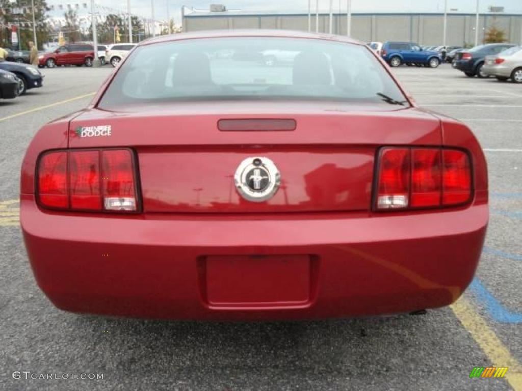 2005 Mustang V6 Premium Coupe - Redfire Metallic / Dark Charcoal photo #5
