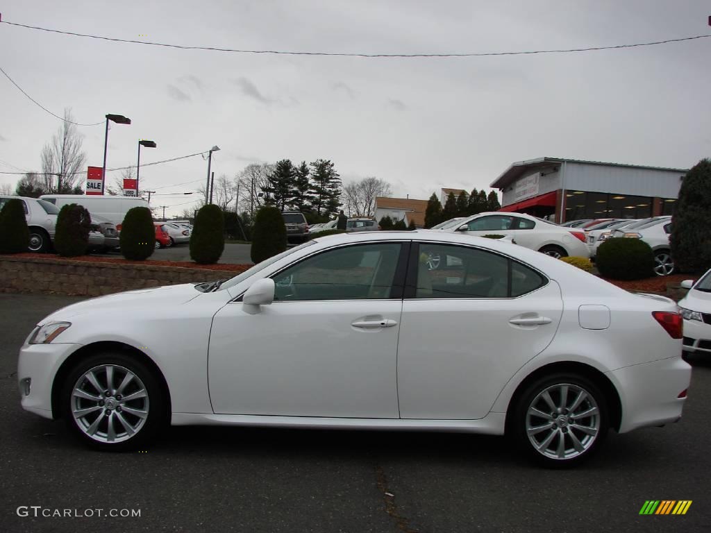2008 IS 250 AWD - Starfire White Pearl / Cashmere Beige photo #2