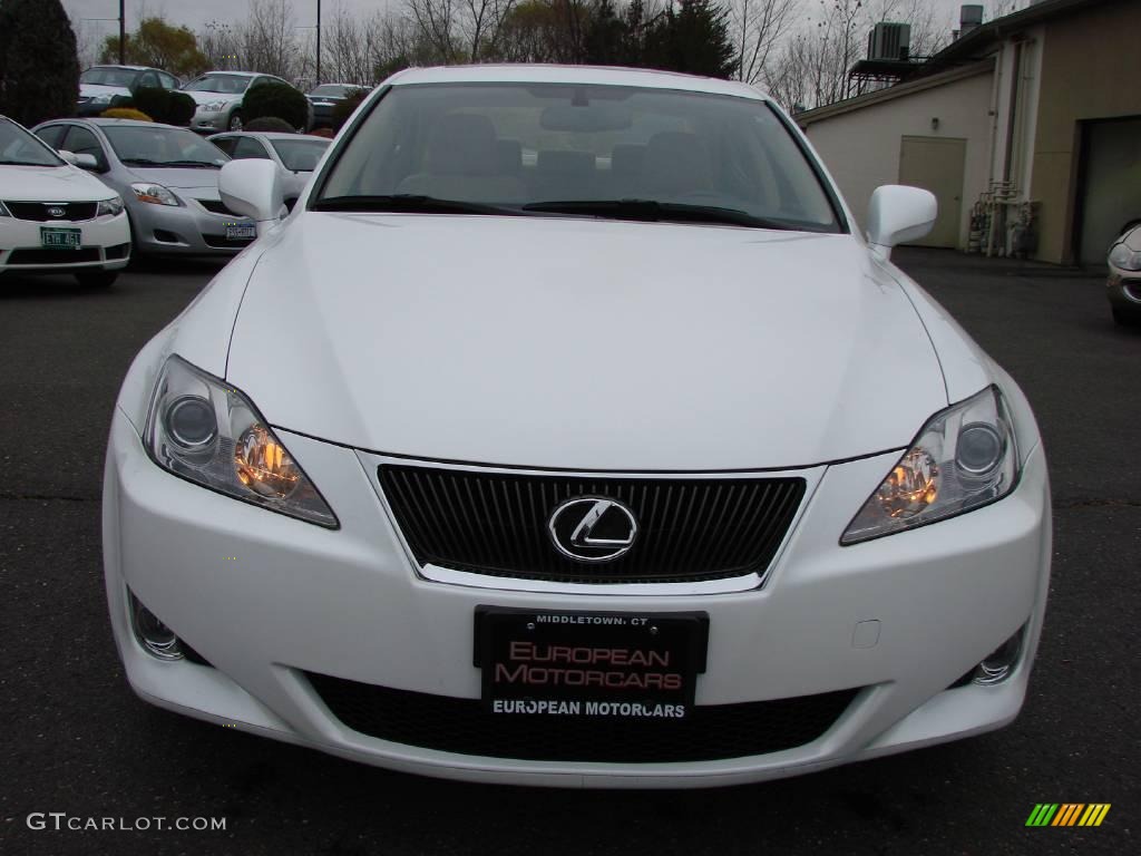2008 IS 250 AWD - Starfire White Pearl / Cashmere Beige photo #7