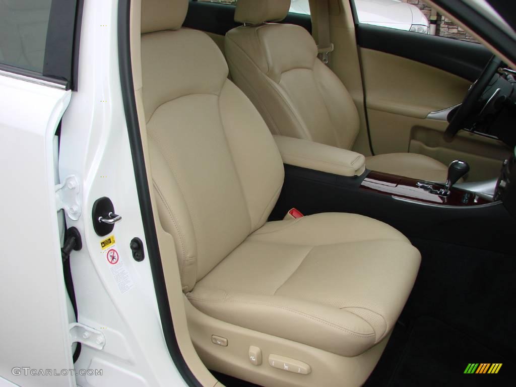 2008 IS 250 AWD - Starfire White Pearl / Cashmere Beige photo #32