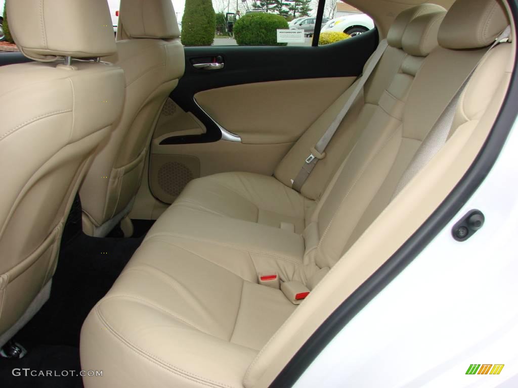 2008 IS 250 AWD - Starfire White Pearl / Cashmere Beige photo #34