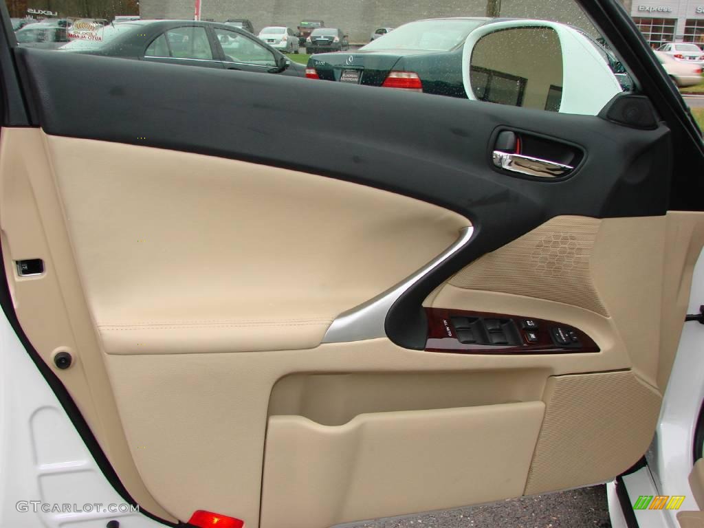 2008 IS 250 AWD - Starfire White Pearl / Cashmere Beige photo #41